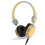 Auriculares gaming de 40 mm, amarillos, con micrófono para PC con cable 13