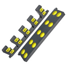 Fishing Rod Rack WallMount For 10 Fishing Rods Yellow Storage Stand Holder