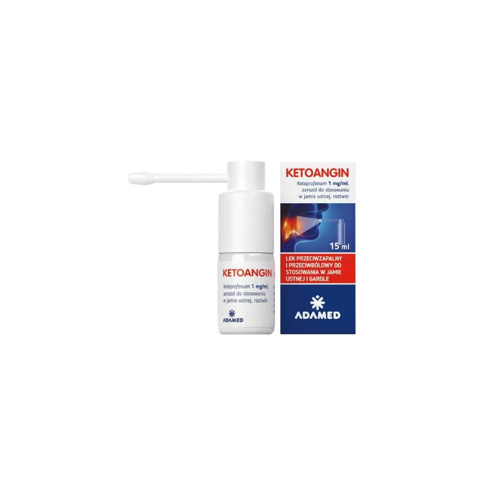 Adamed Ketoangin Spray For Severe Sore Throat