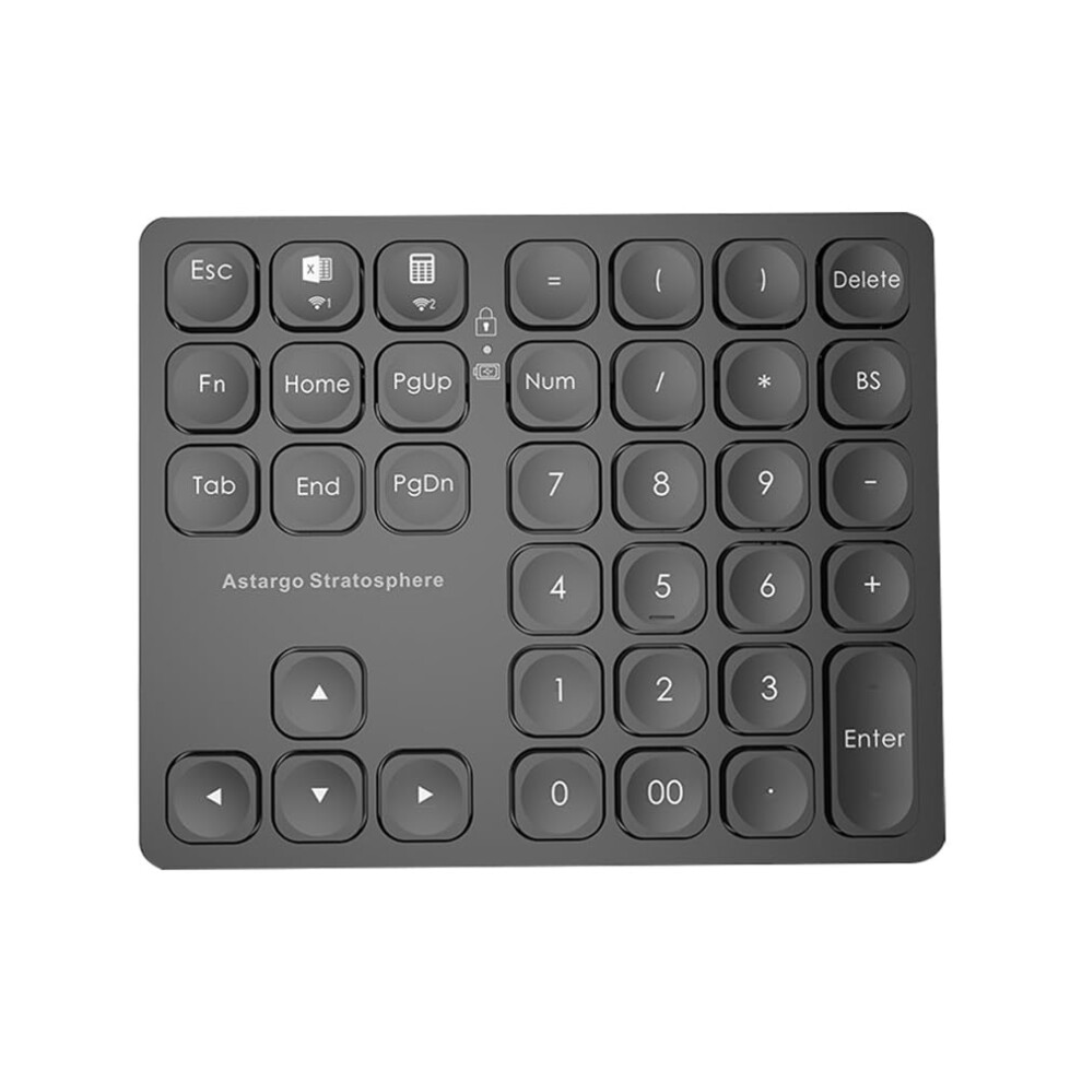 Wireless Number Pad 36 Keys Numeric Keypad With Wireless Connectivity For Laptop Desktop Tablet 9382693799913