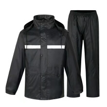 Men's Summer Linen Suit Long Sleeve VNeck Shirt and Pants Black M