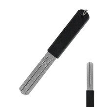 Portable Hook Sharpener DoubleSided Sharpening Stone 3.94x0.55x0.08 Compact Fishing Hook File Black For Outdoor Angling