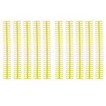 Spirales de reliure en plastique pour usage de bureau, résistantes et fiables pour un rangement à long terme, jaunes, lot de 10.