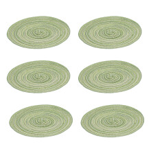 Elegante, hitzebeständige, runde Platzsets, dekorative Tischsets mit schlichtem Design, stabile, rutschfeste Platzsets aus Baumwollgarn für den