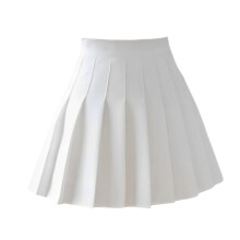 Minigonna plissettata da donna, gonna carina e pratica con chiusura elastica sul retro e disponibile in una varietà di colori, gonna a trapezio a