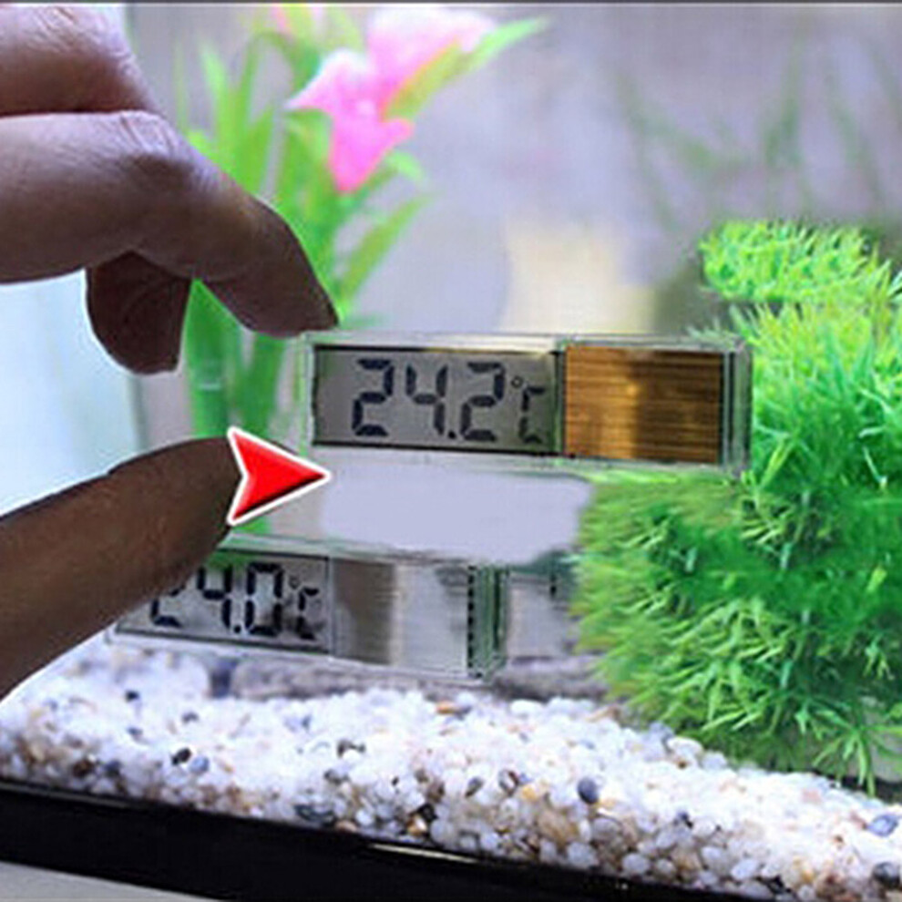 Digital Electronic Aquarium Thermometer, Wireless Design for Fish Tank Temperature Monitoring, Accurate Temperature Measurement with 3D Perspective