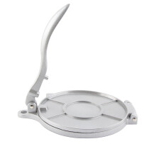 20cm Aluminum Alloy Tortilla Press with Curved Handle for Perfect Roti