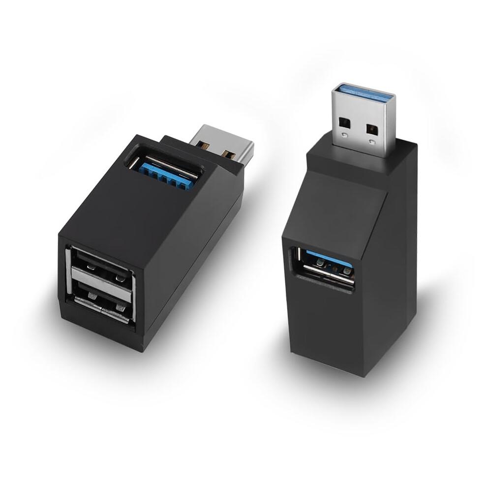 Usb Hub 3 Ports 90 Degree Usb Splitter With Usb 3.0 And 2.0 For Pc Laptop Speed Data Transfer 9189345316913