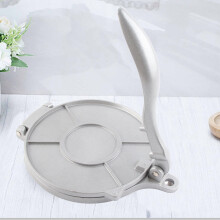 20cm Aluminum Alloy Tortilla Press with Curved Handle for Perfect Roti