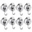 Heavy Duty Vacuum Suction Cup Hooks (8 Pack) for Kitchen Bathroom Restroom Organization 1