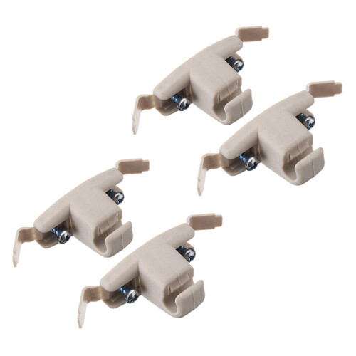 4X Beige Sun Visor Clip Holder Bracket 51168243575 for  E46 3 Series 325 M3