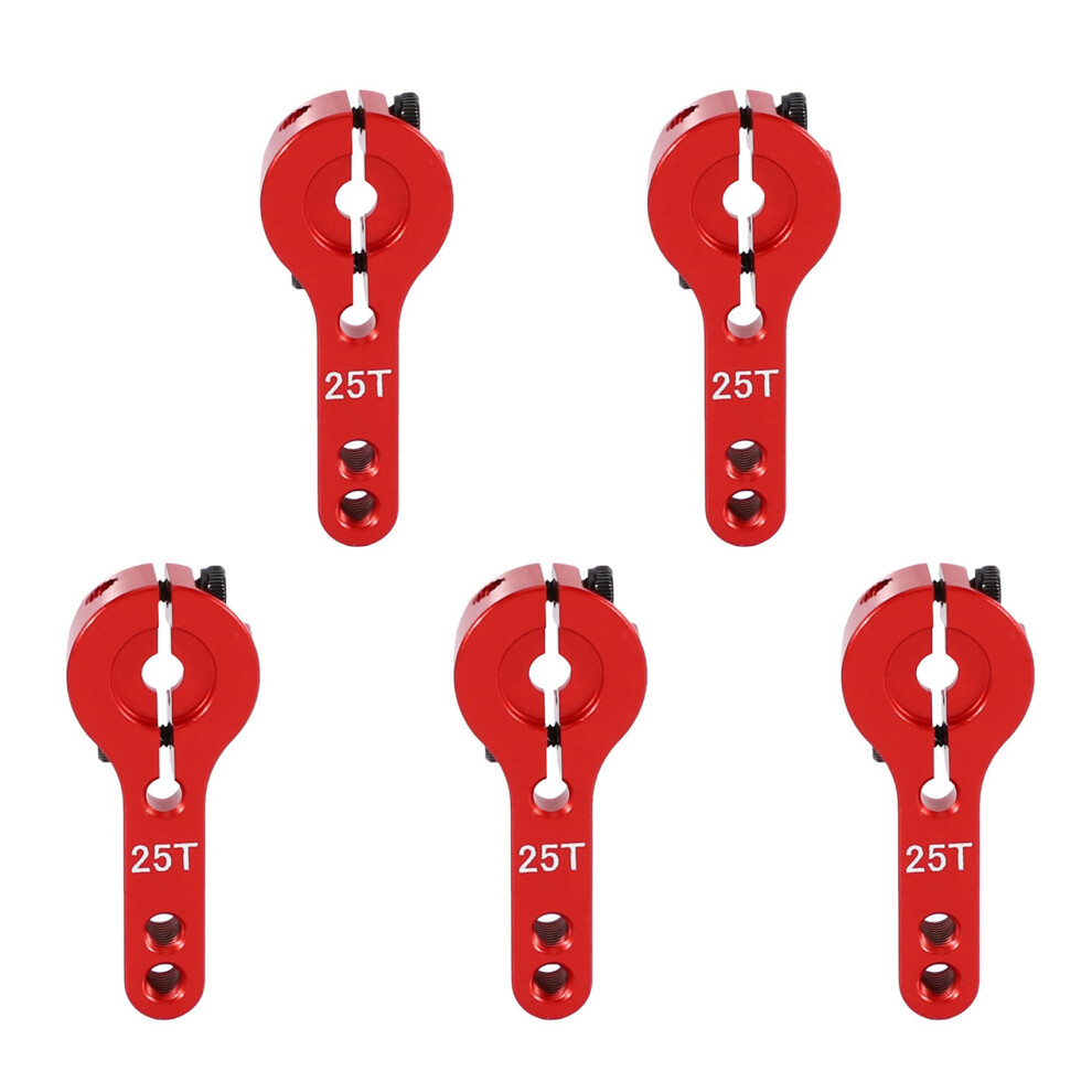 5X 25T 35Mm Teeth Tooth Steering Half Servo Arm Horn For 1/8 1/10 Rc Car Boat For Hsp Hpi Himoto Redcat Axial 6031840641973