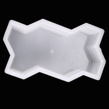 4X Moule de Brique de Pavage en Béton en Plastique de Chemin de Jardin de Trois Formes D'Onde DIY Moule de Brique de Ciment de Passerelle