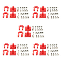 10Pcs Front Rear Bumper Rescue Trailer Hook & Mount Set for Wpl Rc Car Truck Light Weight Cool and Durable Parts