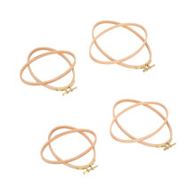 4 Pieces Oval Embroidery Hoops Include 1 Piece 8.3 x 5.4 Inch and 1 Piece 6.3 x 4.1 Inch Stitch Hoops Ring
