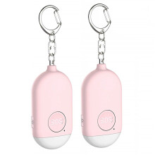 2X Personal Alarm Rechargeable Emergency Self Defense SOS Alert Rape Whistle Safety Siren for Women Kids Elders