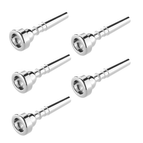 5X Trumpet Mouthpiece for  7C Size Silver Plated
