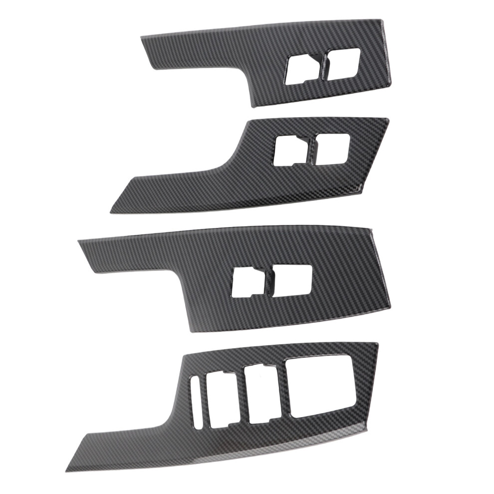 Carbon Fiber Style Armrest Window Trim For Kia Ev6 2022+ 4Pcs Set 4651373074981