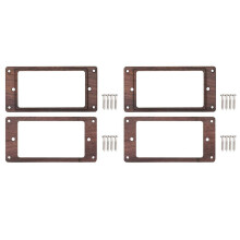 4 Piezas Humbucker de Madera de Guitarras Electricas Marco de Registro de Guitarra Anillo de Montaje de Registro