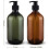 4X 17Oz Soap Dispenser, Hand Dish Soap Dispenser for Kitchen Bathroom Countertop 2