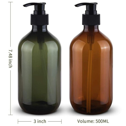 4X 17Oz Soap Dispenser, Hand Dish Soap Dispenser for Kitchen Bathroom Countertop 1