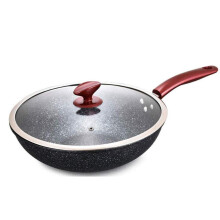 Maifan Stone Wok Nonstick Frying Pan With Lid Saute Pan Multi Function Skillet With Handle
