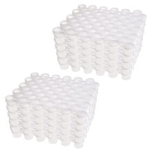 100 Strips Paint Pots Strips,300 Pots 2Ml/0.07 Oz Empty Paint Cup Pots with Lids, for Classrooms Paintings Art Festivals