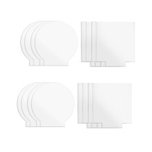 2mm Acrylic Sheet Clear Cast for Plexiglass with Double Sided Protective for LED Light Base Signs DIY Display 12 Pcs