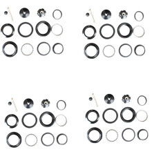 4X Auriculares de Bicicleta de Alta Velocidad Sin Rosca de Martillo Delantero de Alta Velocidad 44MM