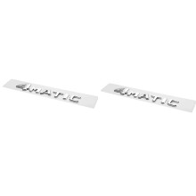 2X 4MATIC Silver Auto Trunk Door Bumper Badge Decal Emblem Adhesive Tape Sticker Replacement for -