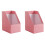 2X  Paper Magazine Rack Bookend Large Book Stand File Holder Foldable Documents Organizer Office Storage Rack 1