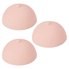 3X Piel de PráCtica de Areola de Tatuaje 3D Molde de PráCtica Pleural de Pecho de Senos Falsos de Silicona para Principiantes Maquillaje Permanente