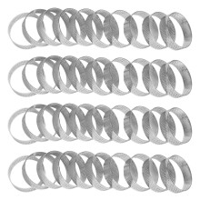 40 Piezas de Anillos de Tarta Circulares con Agujeros de Acero Inoxidable Pastel de Frutas Quiches Molde de Mousse de Pastel Molde para Hornear de