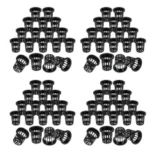 400 Pack 2.36 Inch Net Cups Slotted Mesh Wide Lip Filter Plant Net Pot Bucket Basket for Hydroponics Aquaponics Orchids