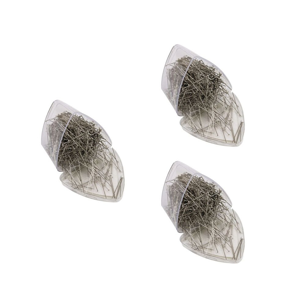 3000Pcs Stainless Steel Pins Dressmaker Pin Shirt Silk Satin Pin Quilt Applique Sewing Needle 31Mm 4762912173031