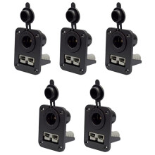 5X for Anderson Plug C-Igarette Lighter Socket Charger Flush Mount Recessed Plate for Caravan Boat Truck