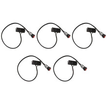 5X 24 Pin Femmina ATX PSU Alimentatore per PC  Tester Start  Jumper Ridge Cable con Interruttore Sopra / OFF, 50 cm