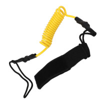 Durable Adjustable Kayak Oar Safety Rope for Paddle Board in Yellow