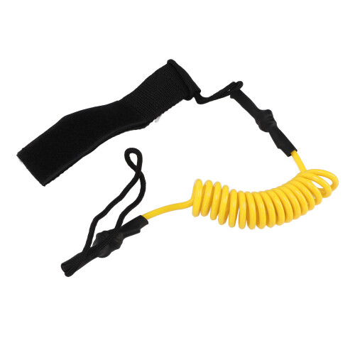 Durable Adjustable Kayak Oar Safety Rope for Paddle Board in Yellow 2