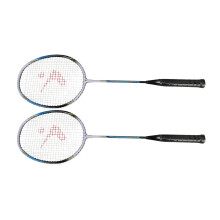 Paar blaues Badmintonschläger-Set aus