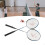 Paar blaues Badmintonschläger-Set aus 12