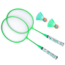 Kinder Badminton Schläger mit 2 Bällen Set Outdoor