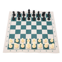 Compact PVC Chess Set for All Ages Perfect for Travel and Leisure