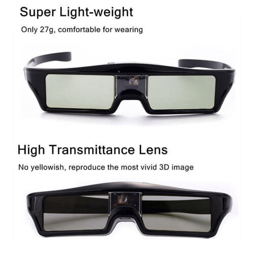 4X Rechargeable Active Shutter 3D Glasses for     ALL DLP Projector 2