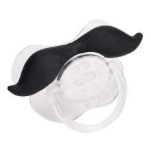 Portable Mini Pacifier, Cute Pacifier Lips Pacifier Moustache Pacifier Silicone Funny Baby Pacifier for Toddlers Newborn (7 Men)