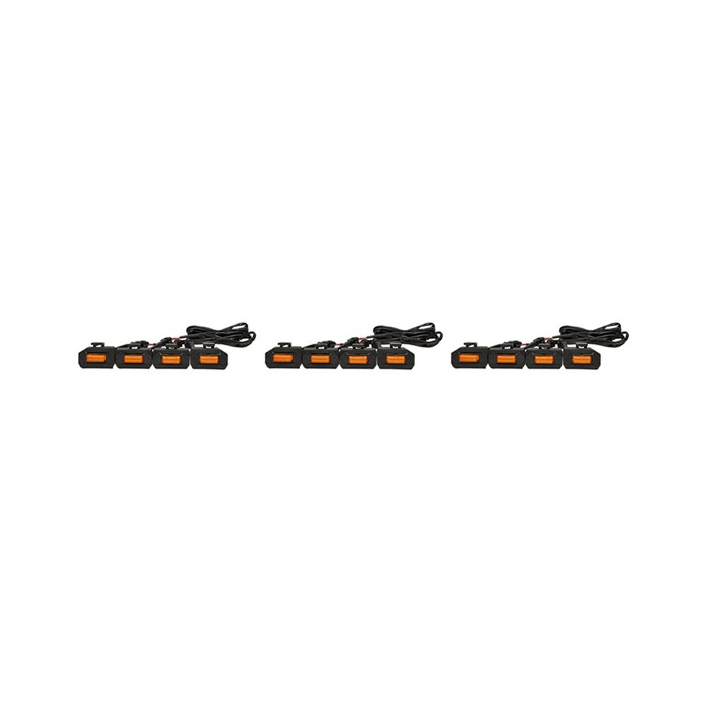 12Pcs Led Front Grill Lights For Tacoma Raptor Trd Off Road Sport 2020 2021 External Grille Lamps, Amber/Light 6031951791048
