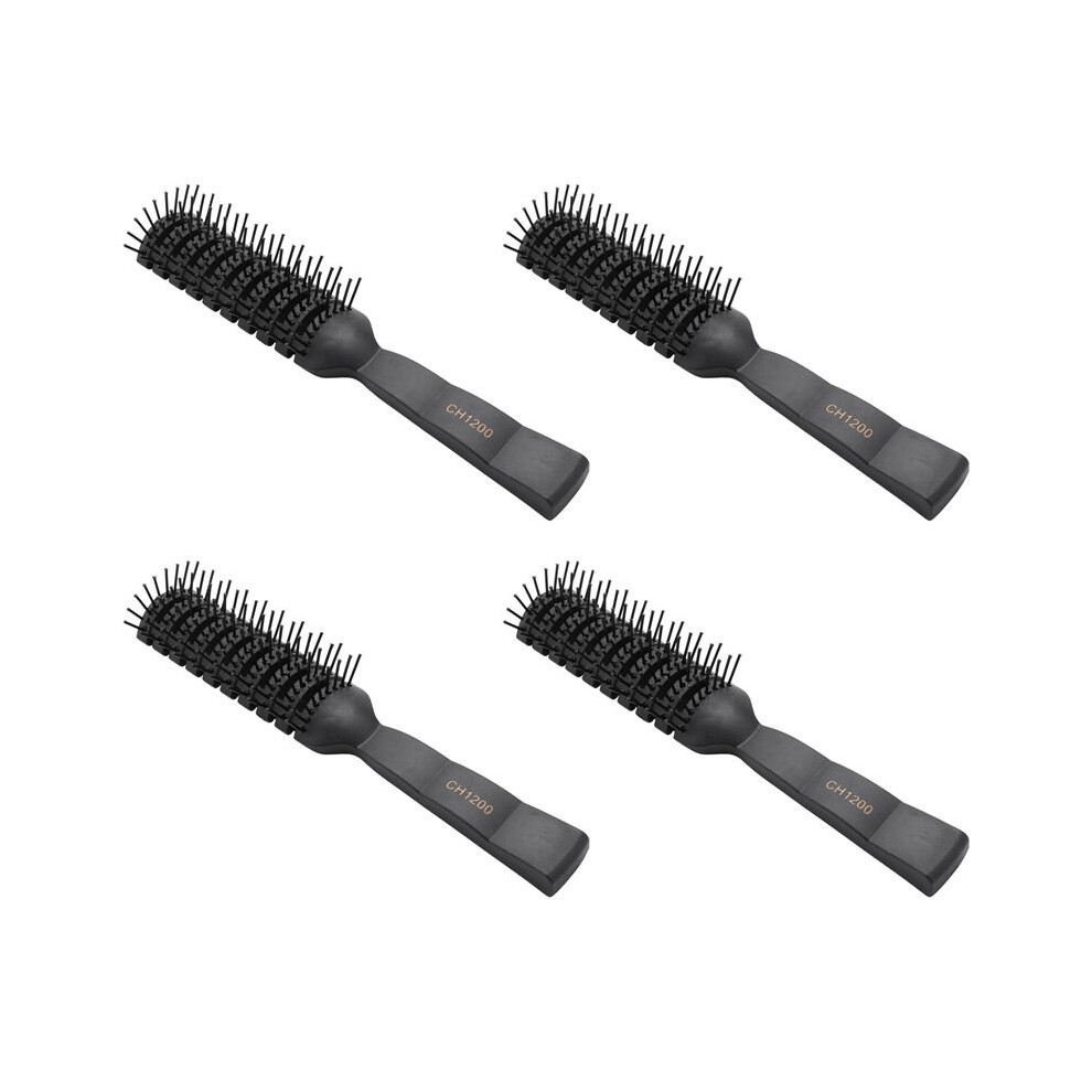 4Pc Professional Salon Comb Curl Hair Brush Pp Plastic Massage Comb Anti-Static Hair Styling Comb