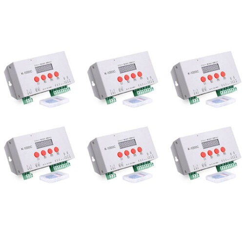 6X K-1000C Controller K1000C WS2812B WS2811 APA102 T1000S WS2813 LED 2048 Pixel Programm Controller DC5-24V