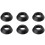 6X Supporto per Palla, Supporto per Display Basket Nel Plastica per Calcio, Pallone da Basket, Nero 1