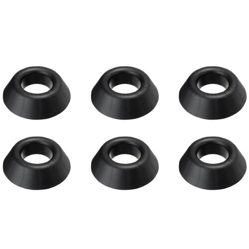 6X Supporto per Palla, Supporto per Display Basket Nel Plastica per Calcio, Pallone da Basket, Nero